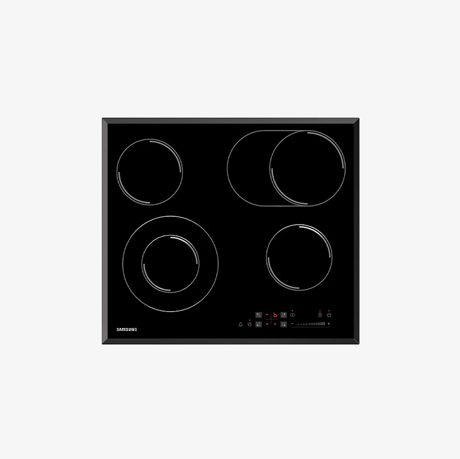 Samsung Ceramic Hob, 4 Zones, Touch Controls Cooktop CTR164NC01/BOL